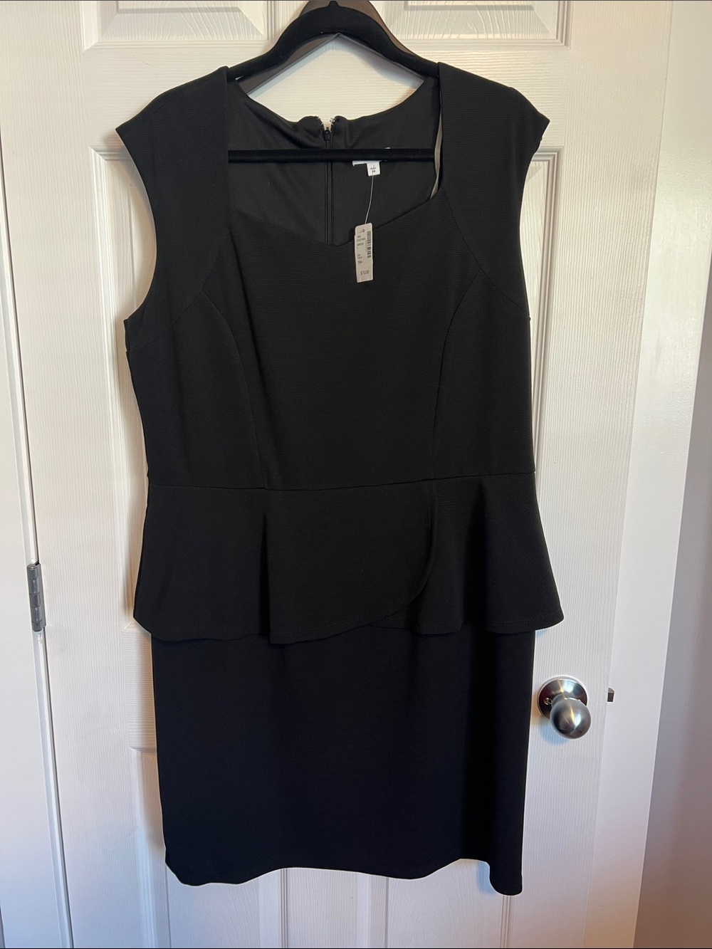 Reitmans Black Peplum Midi Dress
